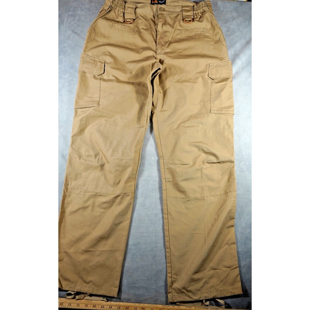 NEW LA Police Gear Elastic Basic Operator Tactical Pants Coyote Brown Mens 38X34